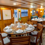 Indoor Dining area - Cachalote Explorer Galapagos