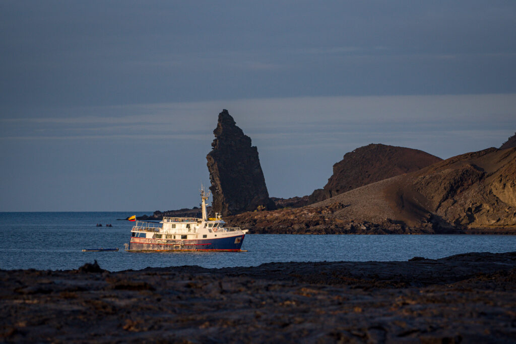Cachalote Explorer in Pinnacle Rock Galapagos