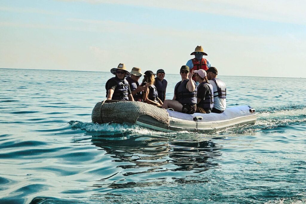Tourists on a panga ride
