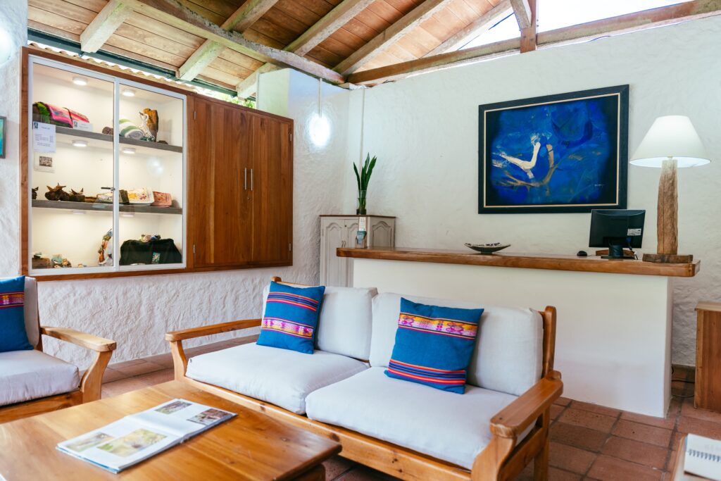 Lobby at Enchanted Galapagos Lodge